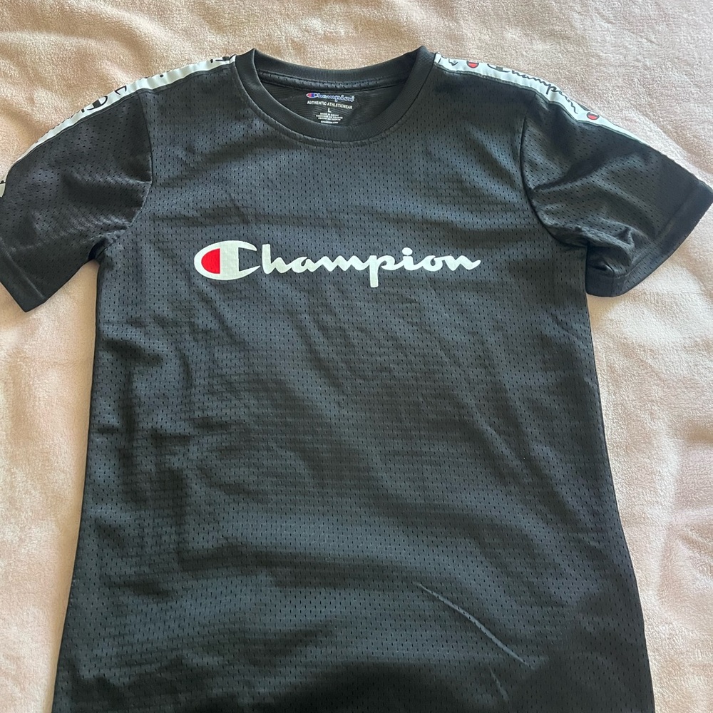 Champion Kids Black Short Sleeve Tee